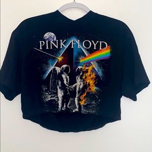 Pink Floyd cropped band T